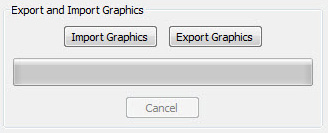 exacqVision import/export graphics buttons