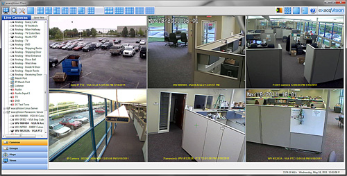 exacqVision 4.6 new 3x2 wide format view