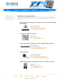 Exacq Sales Rep Contact Page