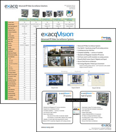 exacqVision Spec Sheet 1-07