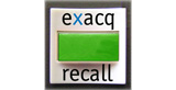 exacqRecall button