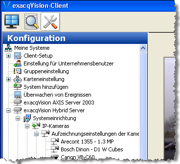 New German translation in exacqVision 4.4