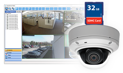 exacqVision Edge vms software directly on security cameras