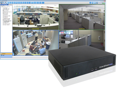 exacqVision Start vms software on LC-Series network video recorder