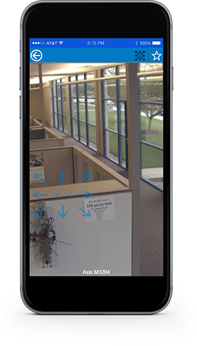 Control security camera PTZ from Exacq mobile app